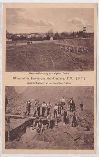 98729 Mehrbild Ak Allgemeiner Turnverein Markkleeberg e.V. Baugrube um 1926