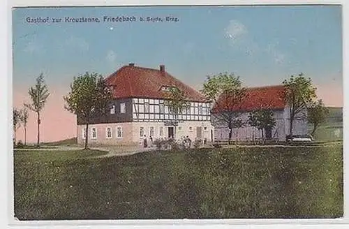 62926 Ak Friedebach bei Sayda Gasthof zur Kreuztanne 1913