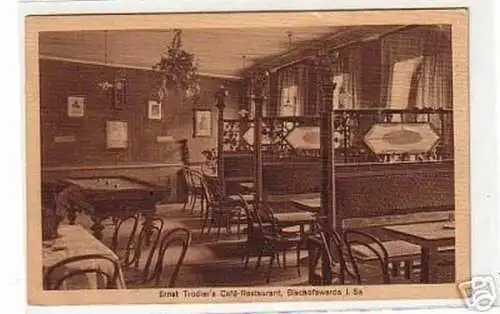 17100 Feldpost Ak Bischofswerda Cafe´Restaurant 1917