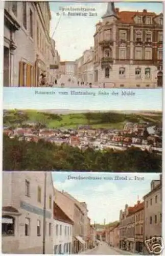 15624 Mehrbild Ak Rosswein Hotel zur Post usw. um 1915