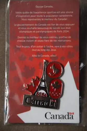 Olympic Games PARIS 2024 - NOC Pin - Team Canada