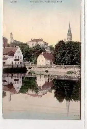 41843 Ak Löbau Blick über den Funkenburg Teich 1909