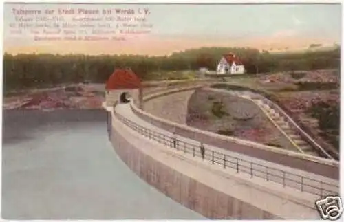 26173 Ak Talsperre der Stadt Plauen bei Werda 1910