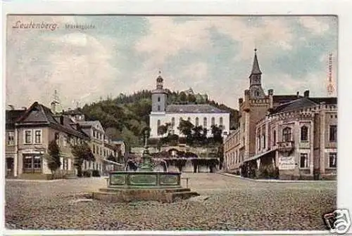 31486 Ak Leutenberg in Thüringen Marktplatz 1911