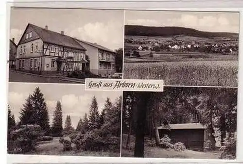 34908 Mehrbild Ak Arborn im schönen Westerwald Gasthaus zu Krone 1971