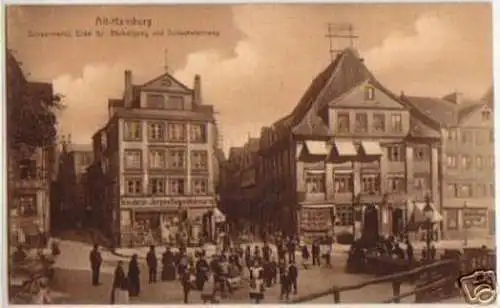 15804 Ak Alt-Hamburg Schaarmarkt Bäckergang um 1910