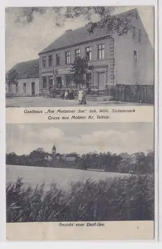 88573 Mehrbild Ak Gruß aus Motzen Kreis Teltow Gasthaus um 1910