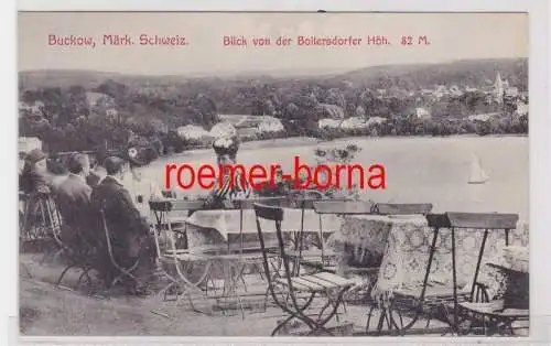 84842 Ak Buckow Märk. Schweiz Blick von der Bollersdorfer Höh 1909