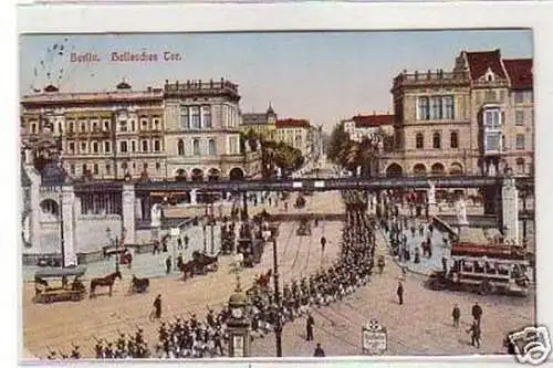 12246 Ak Berlin Hallesches Tor Militärparade 1913