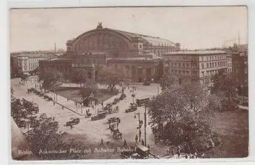 44365 Ak Berlin Askanischer Platz mit Anhalter Bahnhof