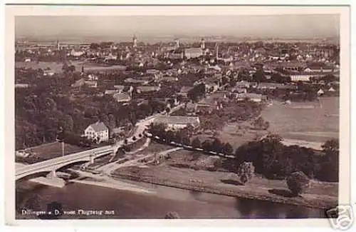 00474 Ak Dillingen a.D. vom Flugzeug aus 1935