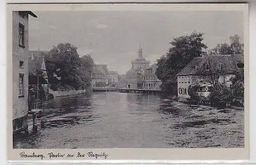 65051 Feldpost Ak Bamberg Partie an der Pegnitz 1942