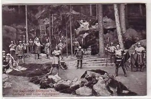 08701 Ak Wunsiedel Bergfestspiel "Die Losburg" 1912