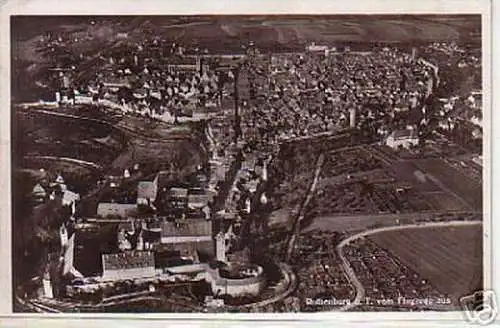 09356 Ak Rothenburg ob der Tauber vom Flugzeug aus 1931