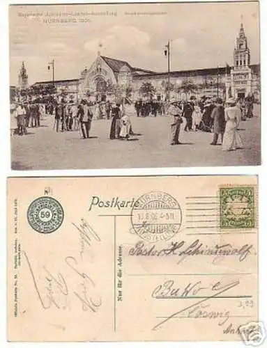 10124 Ak Jubiläums Landes Ausstellung Nürnberg 1906