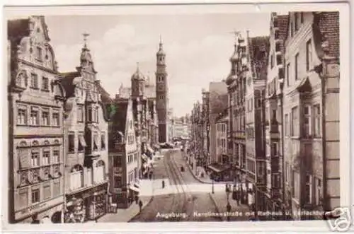 04232 Ak Augsburg Karolinenstrasse um 1940