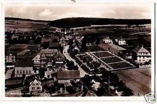 28875 Foto-Ak Möttlingen vom Flugzeug aus 1938