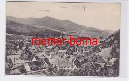 74778 Ak Elzach Gesamtansicht mit Hörnleberg 1909