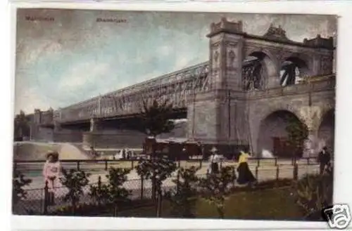 29998 Ak Mannheim Rheinbrücke 1911