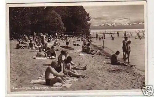 28201 Ak Langenargen a. Bodensee Strandbad um 1935