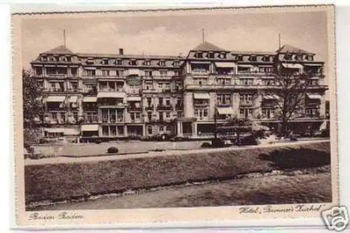 07541 Ak Baden Baden Hotel "Brenners Kurhof" 1935