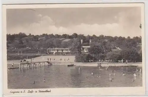 51514 Ak Hagnau am Bodensee Luft- und Strandbad 1942