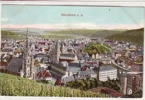 53924 Ak Esslingen am Neckar Totalansicht 1916