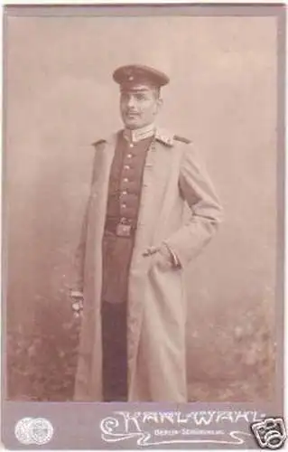 28311 Kabinettfoto Soldat in Uniform 1904