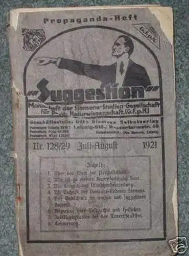 Propagandaheft der Siemens-Studien-Gesellschaft 1921