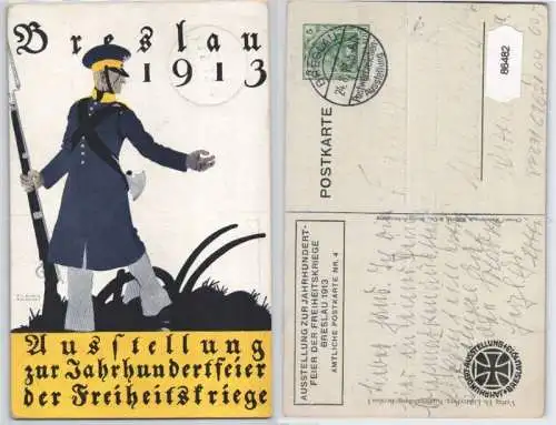 86482 DR Ganzsachen Postkarte PP27/ C165/4 Breslau Jahrhundertfeier 1813-1913