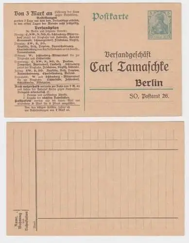 97953 DR Ganzsachen Postkarte P90 Zudruck Versandgeschäft Carl Tamaschke Berlin