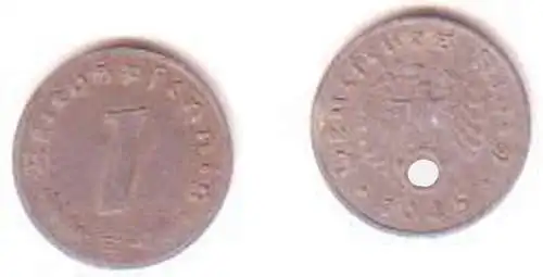 1 Pfennig Zink Münze Deutsches Reich 1945 E Jäger 369