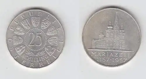 25 Schilling Silber Münze Österreich 800 Jahre Mariazell 1157-1957 (113467)