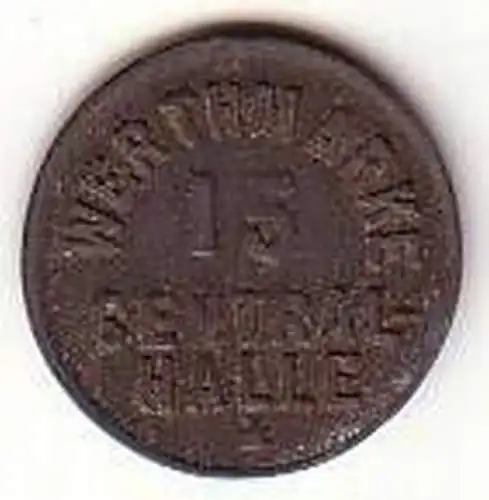 Alte 15 Pfennig Zink Wertmarke Central Halle um 1920