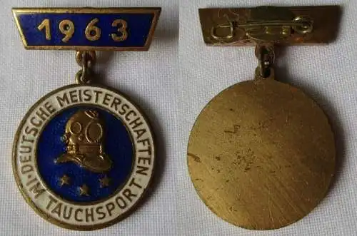 DDR Abzeichen Deutsche Meisterschaft der DDR im Tauchsport 1963 (106806)