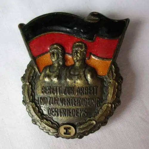 DDR Sportleistungsabzeichen "Bereit zur Arbeit ..." Stufe 1, 51 mm (119419)