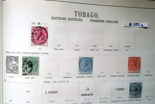 Schöne hochwertige Briefmarkensammlung Trinidad & Tobago 1851 bis 1922