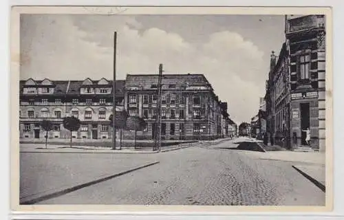 81071 Ak Neu-Oderberg (Nový Bohumín) - Freistädter Strasse, Straßenansicht