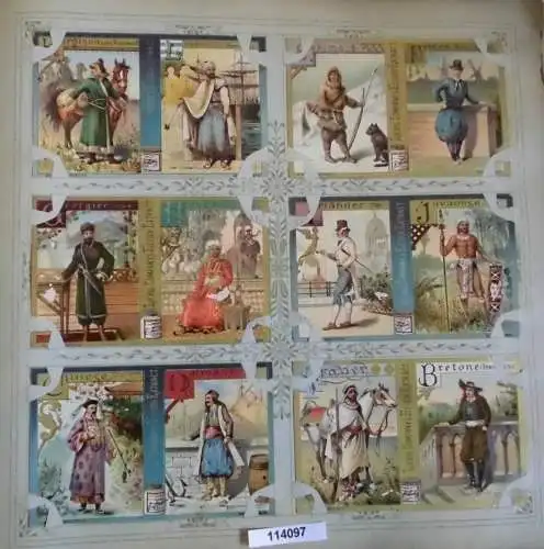 Liebigbilder Serie 387, Alphabet III Männl.Volkstracht, komplett 1898 (L114097)