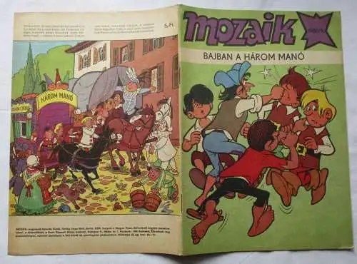 MOZAIK Mosaik Abrafaxe 1980/9 EXPORT UNGARN "Bajban a Harom Manó" RAR (119608)