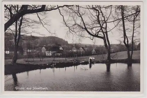 79349 Ak Gruß aus Haselbach im Erzgebirge 1936