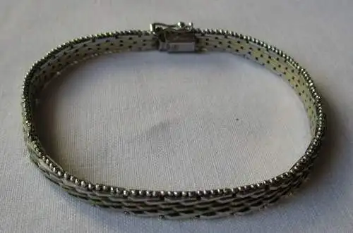 elegantes 835er Silber Armband aufwendige Verarbeitung teilvergoldet (118491)