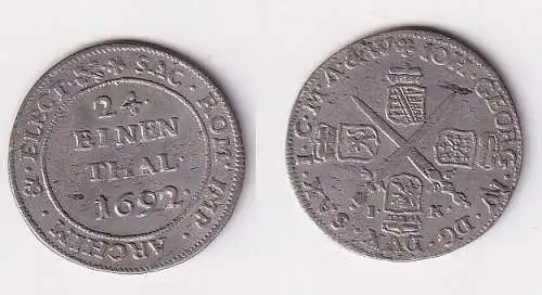 1/24 Taler Sachsen albertinische Linie 1692 IK f.vz (153633)