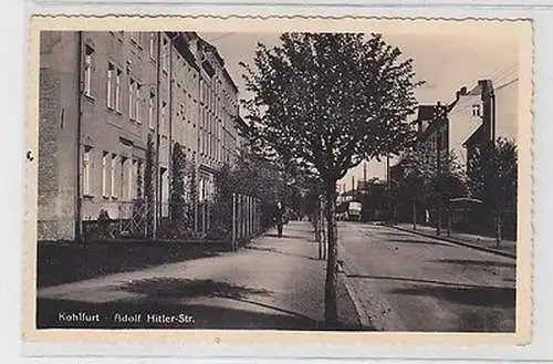 61822 Ak Kohlfurt Wegliniec in Niederschlesien Straßenansicht 1942