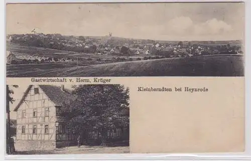 69226 Mehrbild AK Kleinberndten bei Heynrode, Gastwirtschaft von Herm. Krüger