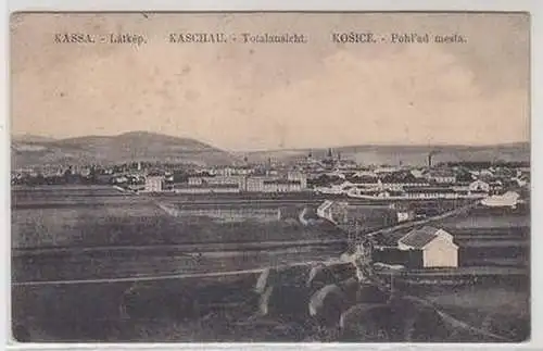 53176 Ak Kaschau Totalansicht, Kosice, Kassa um 1920