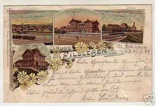 01167 Ak Lithographie Gruß aus Eilsleben 1899