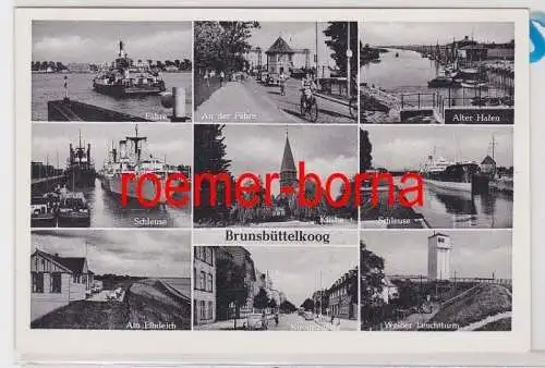 86237 Mehrbild Ak Brunsbüttelkoog 1954