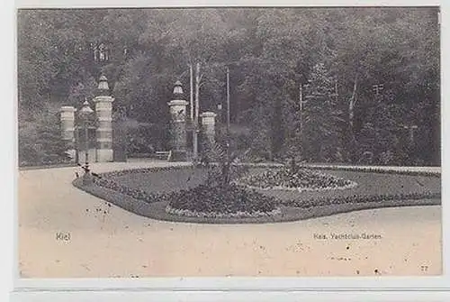 63158 Ak Kiel kaiserlicher Yachtclub Garten 1906