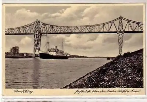 40867 Ak Rendsburg Kaiser Wilhelm Kanal um 1930